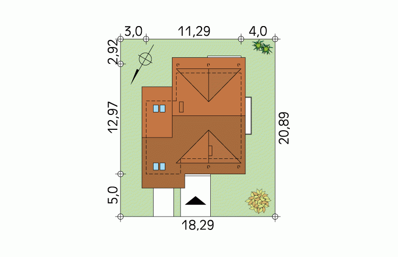 Projekt domu wielorodzinnego Uwertura - Usytuowanie