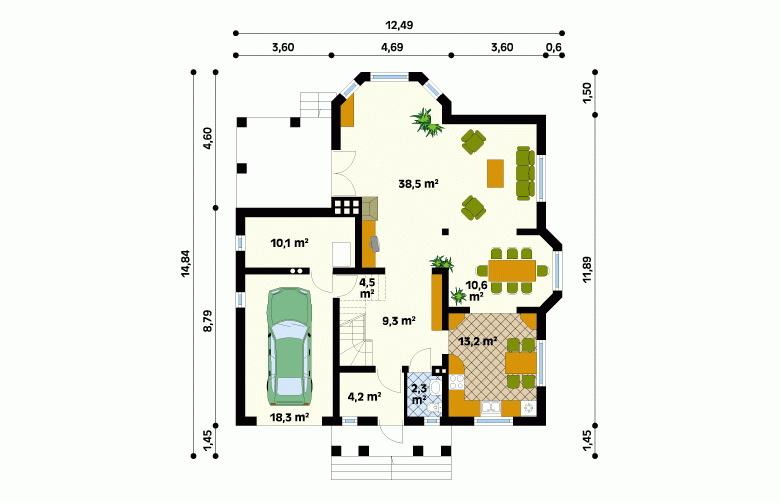 Projekt domu wielorodzinnego Tempo - 