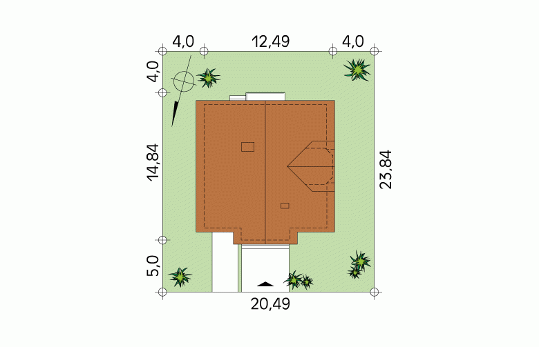 Projekt domu wielorodzinnego Tempo - Usytuowanie