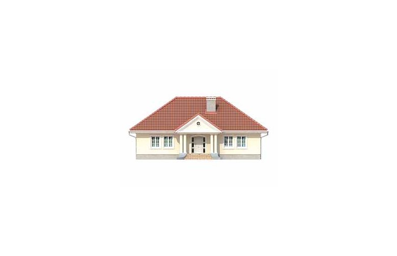 Projekt domu piętrowego Tercja - elewacja 1