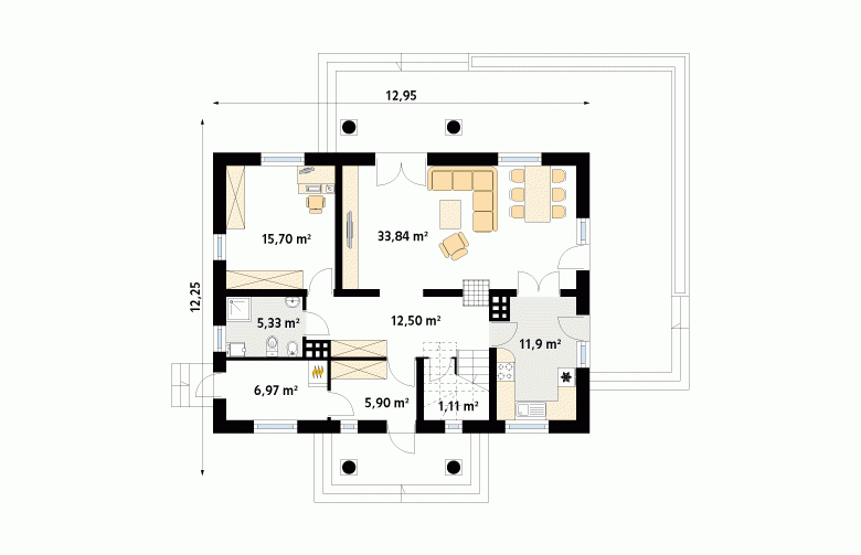 Projekt domu wielorodzinnego Talar - 