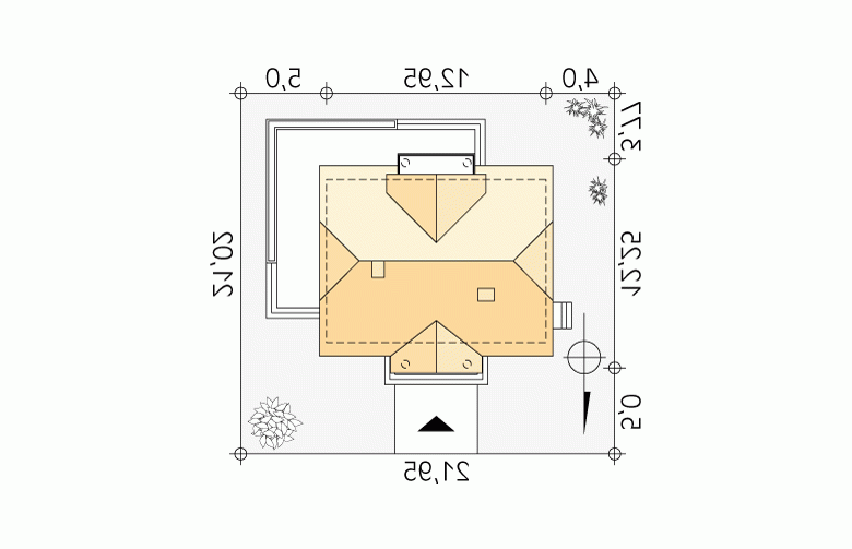 Projekt domu wielorodzinnego Talar - Usytuowanie - wersja lustrzana