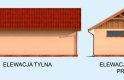 Projekt garażu G261 garaż trzystanowiskowy - elewacja 2