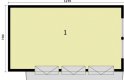 Projekt garażu G261 garaż trzystanowiskowy - rzut przyziemia