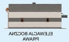 Elewacja projektu G262 garaż / magazyn z pomieszczeniami gospodarczymi - 3 - wersja lustrzana