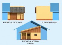 Elewacja projektu GP9 garaż dostawiany - 1