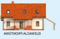 Projekt domu z poddaszem MIRANDA 2 - elewacja 1