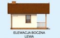 Projekt domu letniskowego AMADORA dom letniskowy na zgłoszenie do 35m2 - elewacja 2