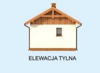 Elewacja projektu AMADORA dom letniskowy na zgłoszenie do 35m2 - 3