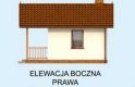 Projekt domu letniskowego AMADORA dom letniskowy na zgłoszenie do 35m2 - elewacja 4