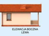 Elewacja projektu BADAJOZ dom letniskowy na zgłoszenie do 35m2 - 2