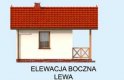 Projekt domu letniskowego DELHI dom letniskowy na zgłoszenie do 35m2 - elewacja 2