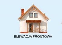 Elewacja projektu ORLEAN 3 dom letniskowy z poddaszem - 1