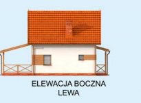 Elewacja projektu ORLEAN 3 dom letniskowy z poddaszem - 2