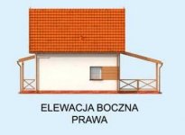 Elewacja projektu ORLEAN 3 dom letniskowy z poddaszem - 4