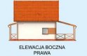 Projekt domu letniskowego ORLEAN 3 dom letniskowy z poddaszem - elewacja 4