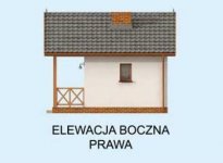 Elewacja projektu HAGA dom letniskowy na zgłoszenie do 35m2 - 4