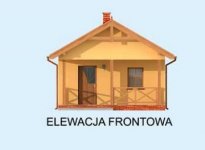 Elewacja projektu KAIR dom letniskowy - 1