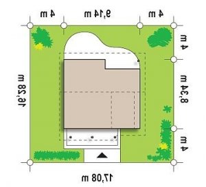 Usytuowanie budynku Z146 w wersji lustrzanej