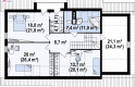 Projekt domu z poddaszem Z160 - rzut poddasza