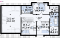 Projekt domu z poddaszem Z171 - rzut poddasza