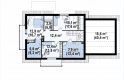 Projekt domu z poddaszem Z175 - rzut poddasza