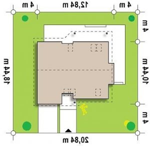 Usytuowanie budynku Z186 w wersji lustrzanej