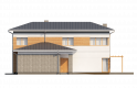 Projekt domu piętrowego Zx25 - elewacja 4