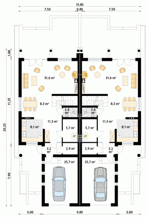 Rzut projektu Larus 2