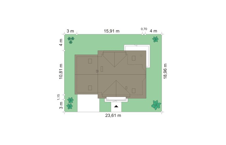 Projekt domu wielorodzinnego Julka 3 (103) - Usytuowanie