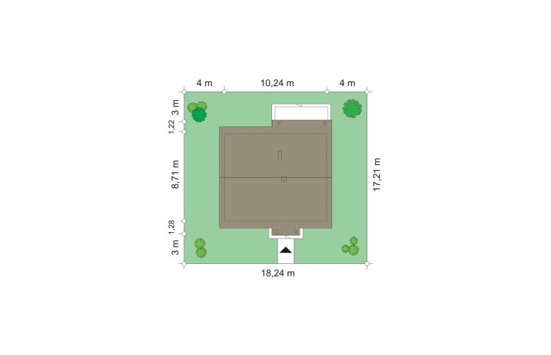 Projekt domu dwurodzinnego Kajtek (106) - Usytuowanie