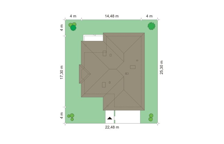 Projekt domu dwurodzinnego Natalia 3 (141) - Usytuowanie