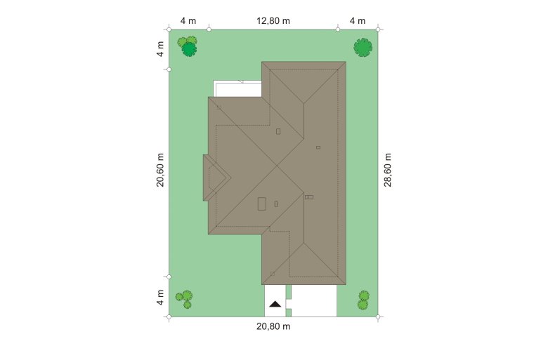 Projekt domu dwurodzinnego Natalia 4 (142) - Usytuowanie