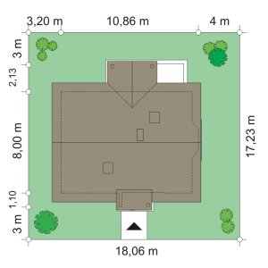 Usytuowanie budynku Perełka (155)