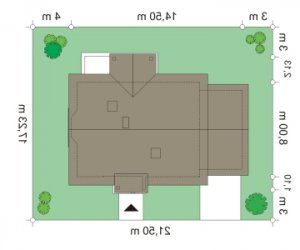 Usytuowanie budynku Perełka 2 (156) w wersji lustrzanej