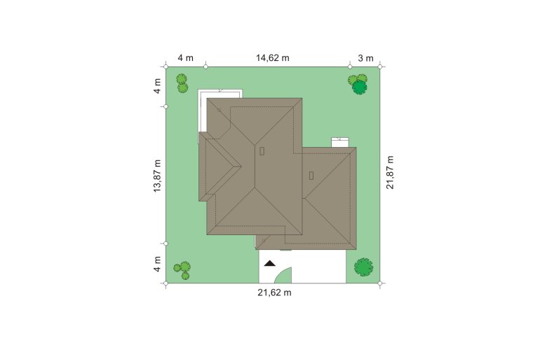 Projekt domu szkieletowego Turkus (220) - Usytuowanie