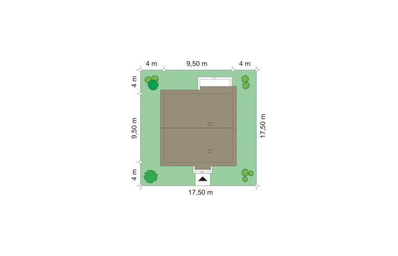 Projekt domu dwurodzinnego Zosia (249) - Usytuowanie