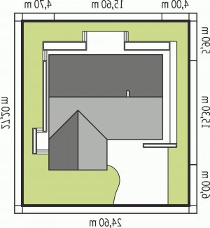 Usytuowanie budynku Alberta G1 w wersji lustrzanej