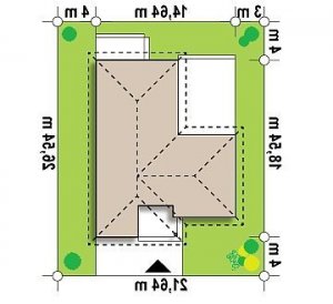 Usytuowanie budynku Z280 w wersji lustrzanej