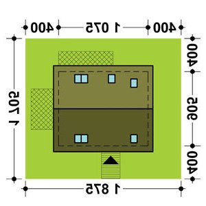 Usytuowanie budynku TK15 w wersji lustrzanej