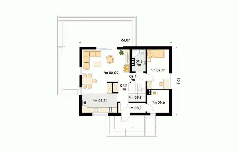 Projekt domu tradycyjnego Anka dr-ST - 