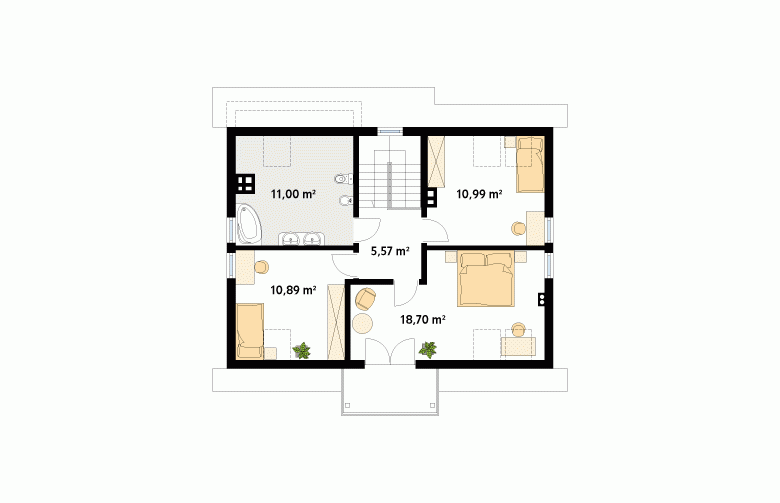 Projekt domu parterowego Dudek 2 dr-T - 