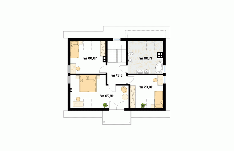 Projekt domu parterowego Dudek 2 dr-T - 