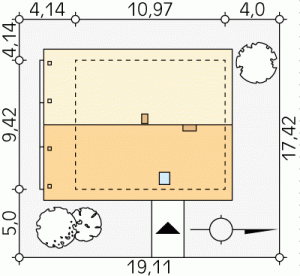 Usytuowanie budynku Indygo 2 dr-T