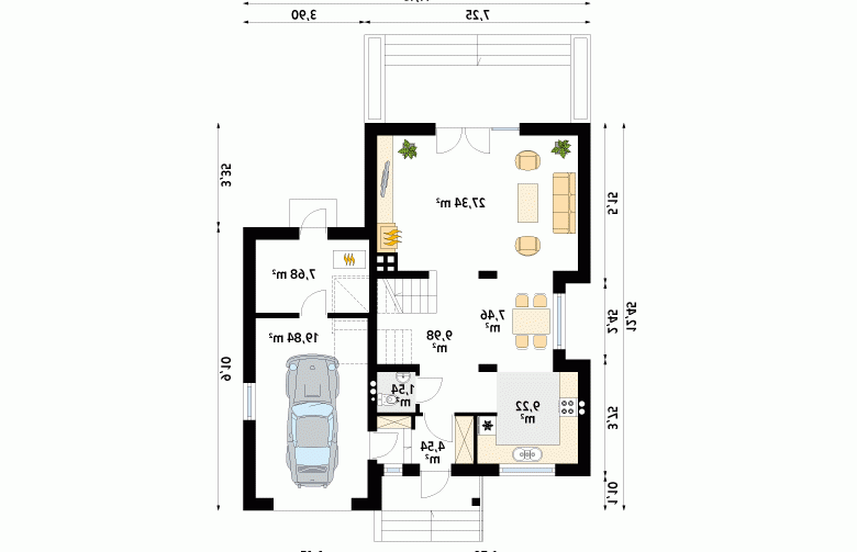 Projekt domu tradycyjnego Piryt 2 - 