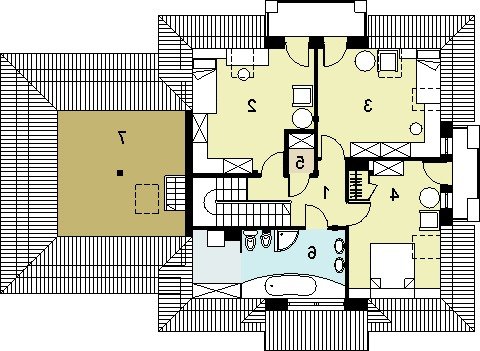 RZUT PODDASZA HG-I18C - wersja lustrzana