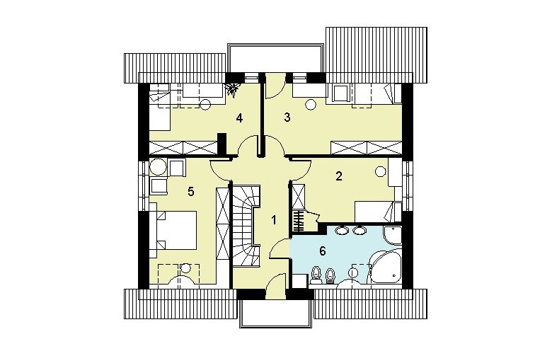 Projekt domu jednorodzinnego HG-C1A - 