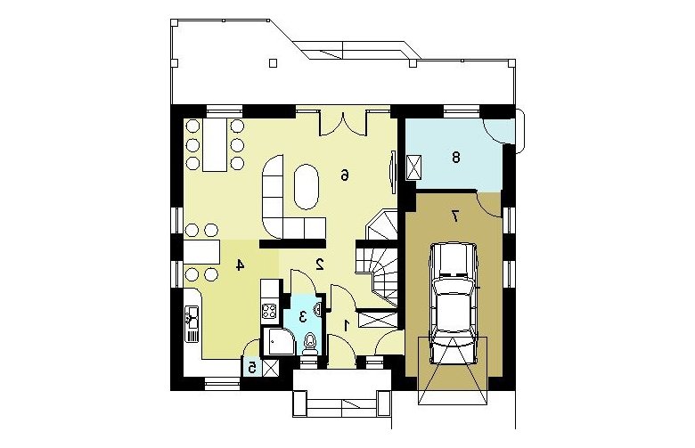 Projekt domu jednorodzinnego HG-C1A - 