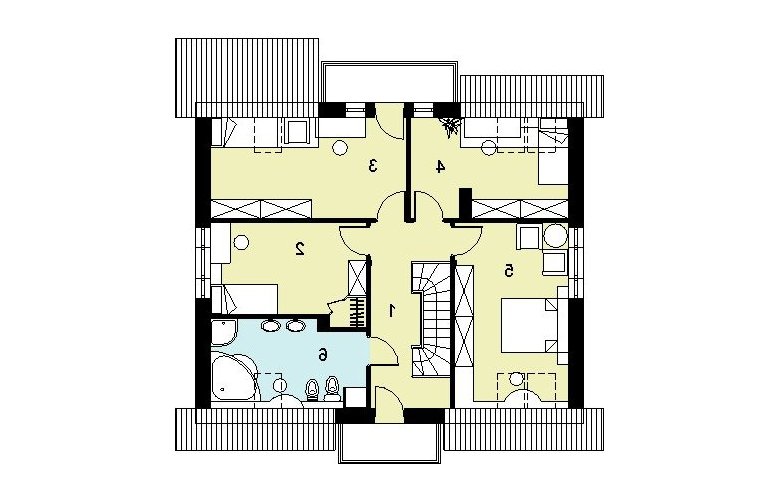 Projekt domu jednorodzinnego HG-C1A - 