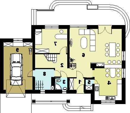 RZUT PARTERU HG-I15 - wersja lustrzana